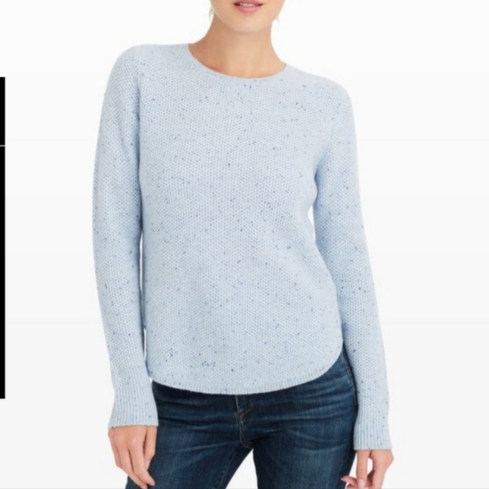 NWOT Club Monaco 100% Cashmere Donegal Crewneck Sweater